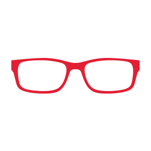 Red Glasses in Circle
